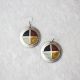 Silver Inlaid Medicine Wheel Earrings