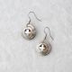 Small Medicine Wheel Silver Inlaid Earrings