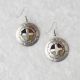 Medicine Wheel Earrings with Border Design