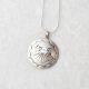 Silver Necklace Wolf Design