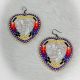 Beautiful Heart Shaped Beaded Earrings