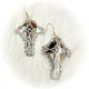 Earrings SS Cross w MW