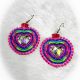 Heart Earrings Full of Color
