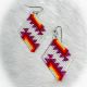 Diamond Shaped Beaded Earrings