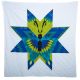 Star Quilt Butterfly of Blue & Green