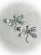 Earrings Stamped Silver Dragon