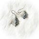 Earrings SS Stamped Curved Dia