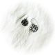 Earrings Sm Round Dots/Cross