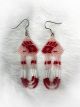 MMIP Light Pink Handprint & Loop Beaded Earrings