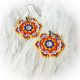 Earrings DC Small Bright Orang