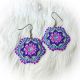 Earrings DC Small Bright Purpl