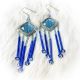 Earrings Blue Diamond Center