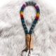 Rainbow Beaded Key Chain