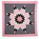 Star Quilt Pk/Blk Bandana