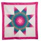 Star Quilt Pink, Teal & Patterned Material