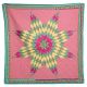 Star Quilt Gr/Yel/Pk/Pattern