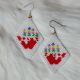 MMIW Multicolored Handprint White Diamond Earrings