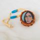 Drum Ornament Lakota Woman Face