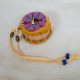 Drum Ornament Purple with Medicine Wheel