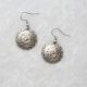 Silver Handprint Stamped Earrings
