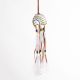 Blue, Clear, Amber Bead & Feather Headdress