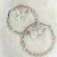 Earrings Hoop Clear Butterfly