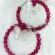 Earrings Hoop Pink Butterfly