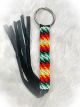 Green & Multicolored Beaded Key Chain