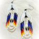 Earrings White Tipi with Loops