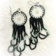 Earrings DC Loops Black/Green