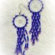 Earrings Short DC Fringe Blu/P