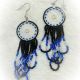 Earrings DC Loops Black/Blue