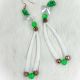 Earrings Dentalium Flower Gree