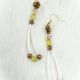 Earrings Dentalium Bronze/Gree