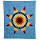 Star Quilt Blue BG B/W/Y/R