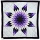 Star Quilt Black & Purples