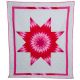 Star Quilt Red & Pink Pattern