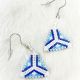 Earrings Bl&W Tipi Delica Bead