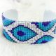 Bracelet Teardrop Blue & Purpl