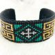 Bracelet Silver Cross Black