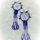 Earrings Delica Dark Purple
