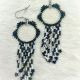 Earrings Delica Forest Green