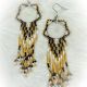 Earrings Gold/ Blk/Wht DC
