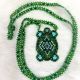 Necklace Turtle Beaded Green