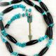 Necklace Turquoise/Blk Arrow