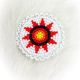 Pin Starburst Red