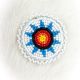 Pin Starburst Blue