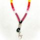 Keychain Pink Beaded Loop