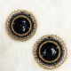 Earrings Copper Medallion Bead