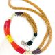 Lanyard Brown Multi Beaded